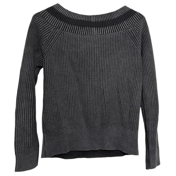 Rag & Bone womens Black Dawn off shoulder sweater. Size Small - Picture 2 of 6